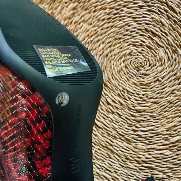 New INC Paiton red snake boots - Picture 8 of 8